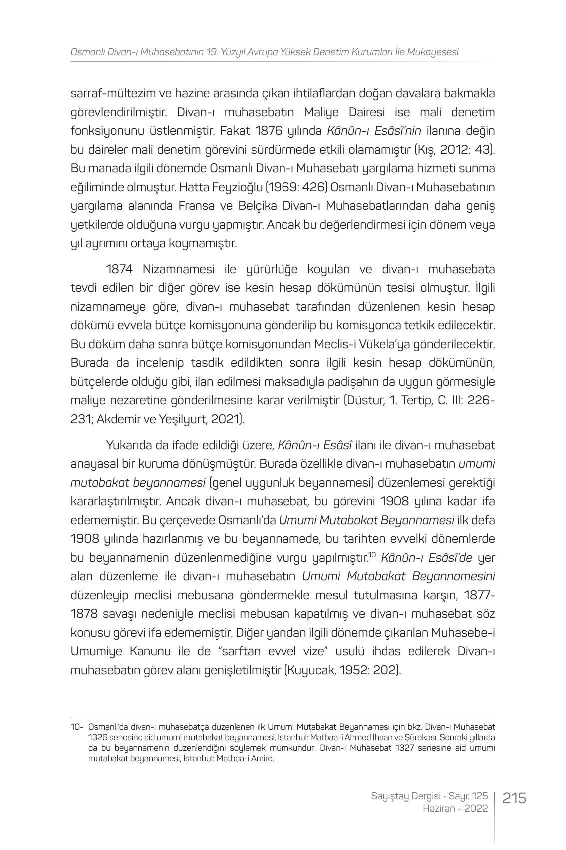 Denetim Dergisi sayfası