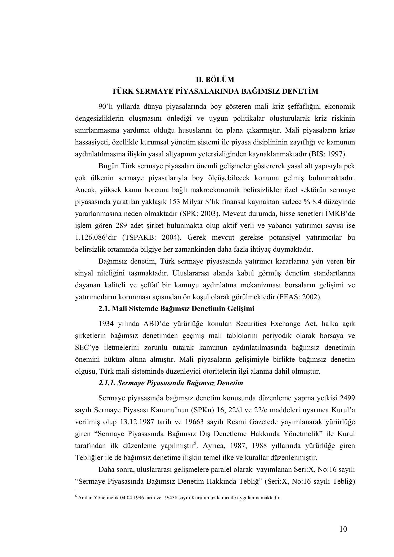 Sermaye piyasası düzenlemesi sayfası